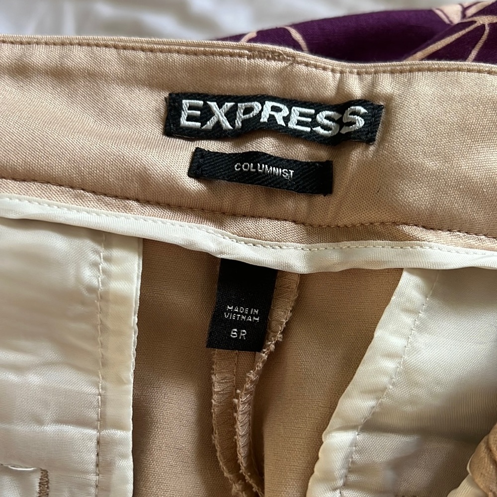 Express Columnist Pant - Khaki Stretch